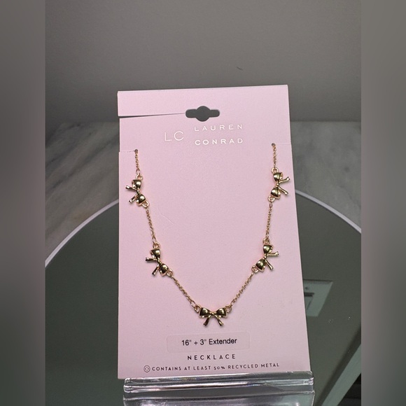 LC Lauren Conrad Jewelry - Lauren Conrad Bow Necklace NWT